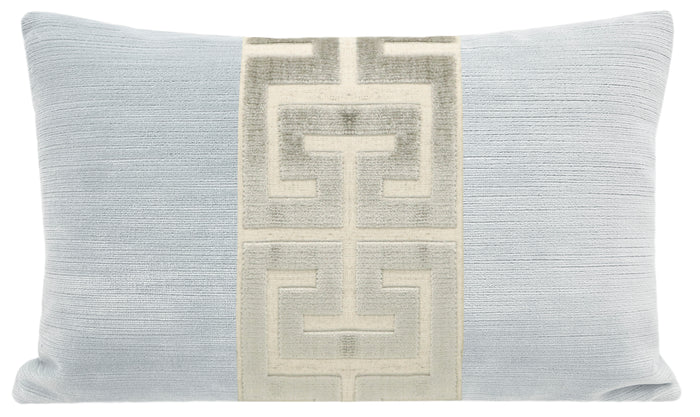 THE LITTLE LUMBAR :: STRIE VELVET // MIST + PLATINUM GREEK TRIM