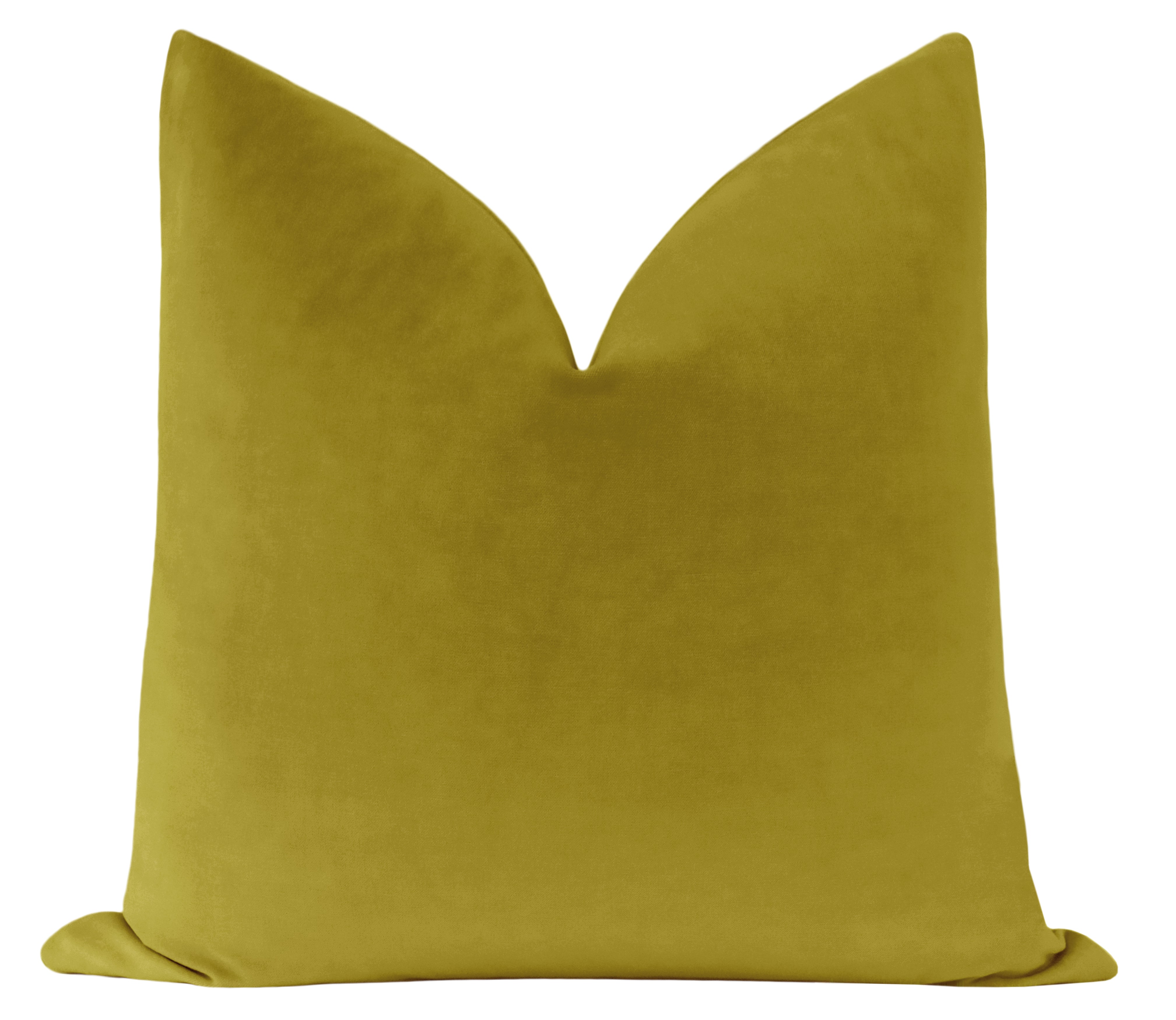 Chartreuse velvet hot sale pillows