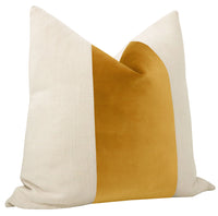 FINAL SALE : PANEL :: 18" X 18" SONOMA VELVET // CURRY PILLOW COVER