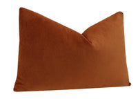 FINAL SALE : 12" X 18" CLASSIC VELVET // TERRACOTTA PILLOW COVER