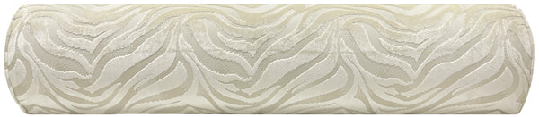 FINAL SALE : THE BOLSTER :: 9" X 48" BENGAL CUT VELVET // ALABASTER