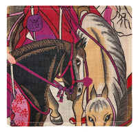 COCKTAIL NAPKINS :: LES CAVALIERS // ROSE INDIENE | MANUEL CANOVAS