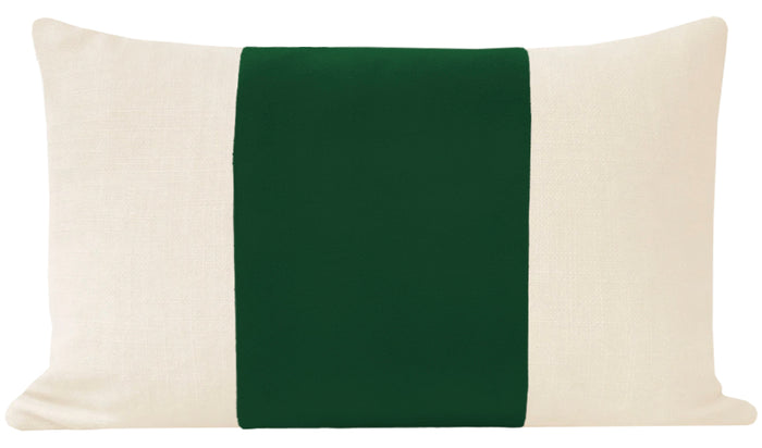 FINAL SALE : PANEL :: 12" X 18" CLASSIC VELVET // MALACHITE PILLOW COVER