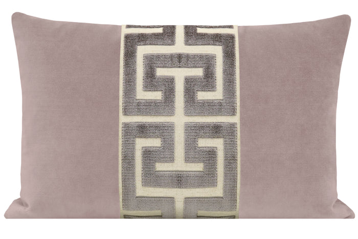 THE LITTLE LUMBAR :: SOCIETY VELVET // SMOKEY LILAC + GRAPHITE GREEK TRIM